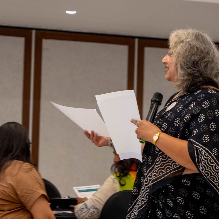 Massarat Kaur Kang leading a WOW Tribe session